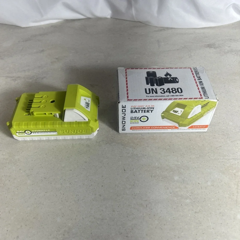 Snow + Sun Joe 24VBAT-LT Pro Lithium-Ion Battery 24 Volt | 2.5-Ah (Open Box)